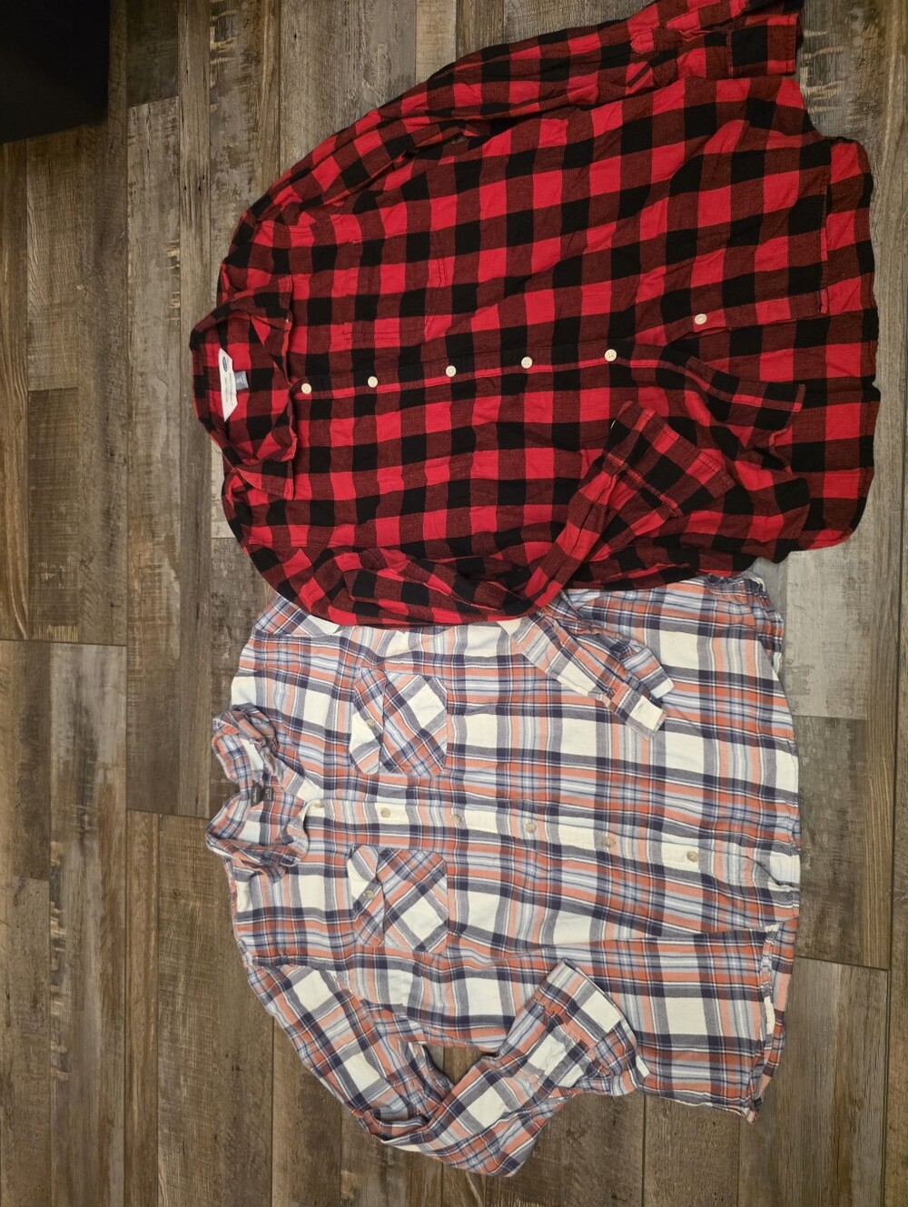 Two (2) Womens Casual Button Down Shirts